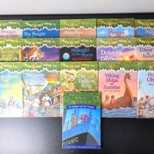 Lot Of 16 Magic Tree House Books 1-10,12-17 By Mary Pope Osborne